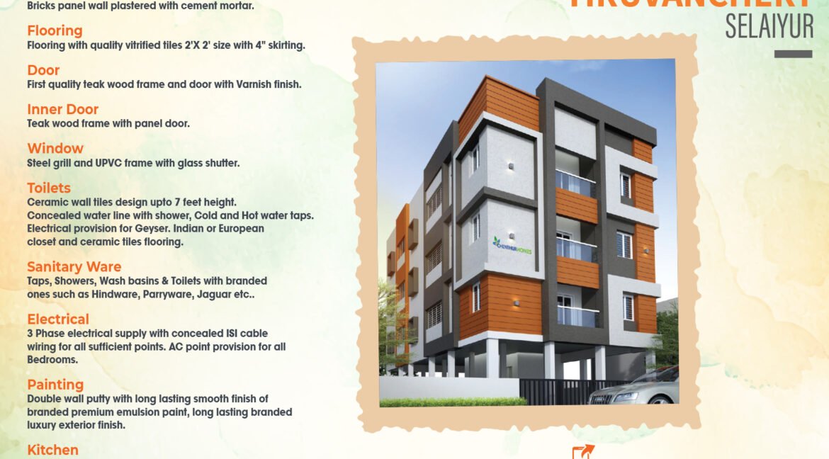 Tiruvanchery–Selaiyur - 08 Specifications
